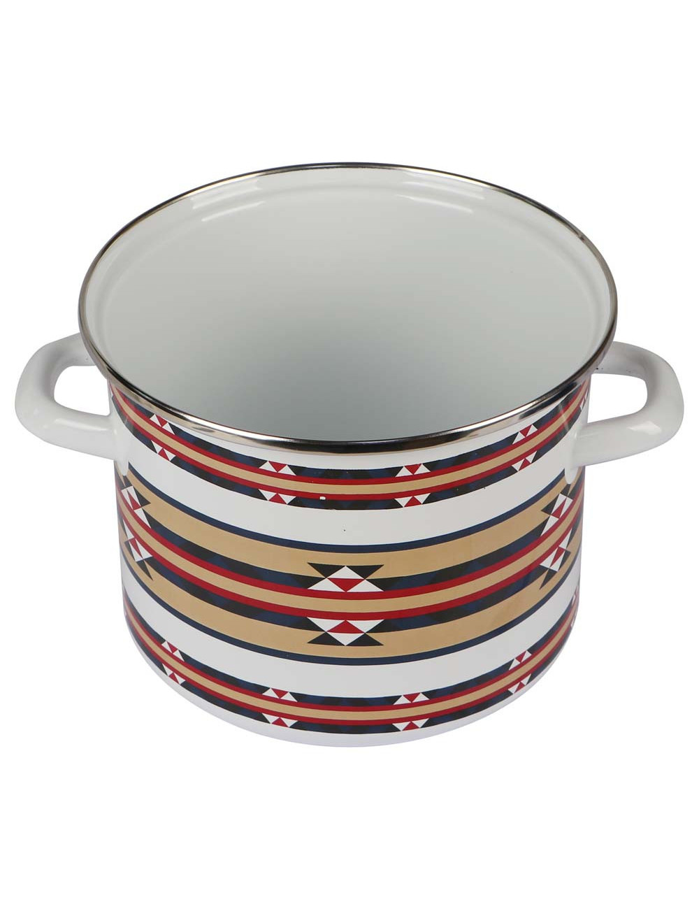 DEEP ENAMEL POT - 18CM