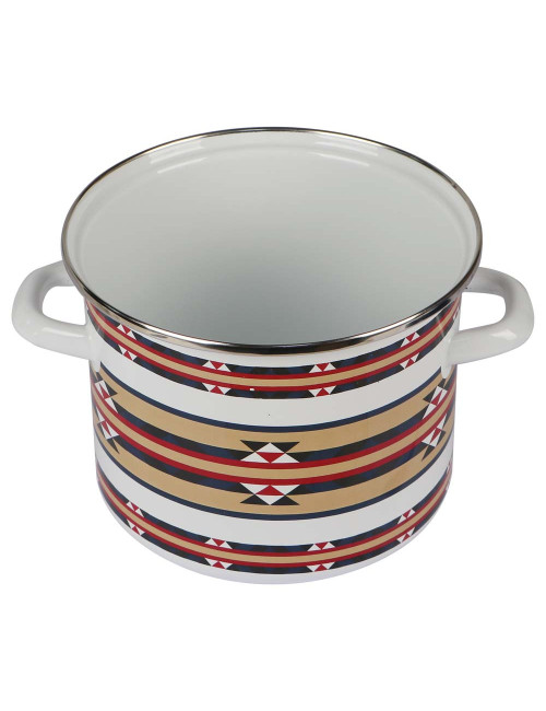 DEEP ENAMEL POT - 18CM