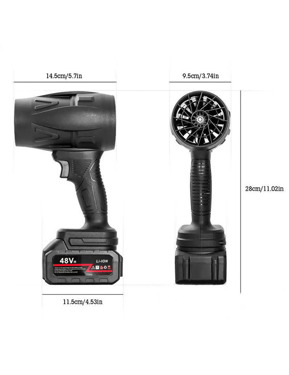 CORDLESS AIR BLOWER 48V 2BATTERY