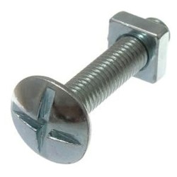 ELEC.GALV. ROUND HEAD BOLT 5/16 X 4"