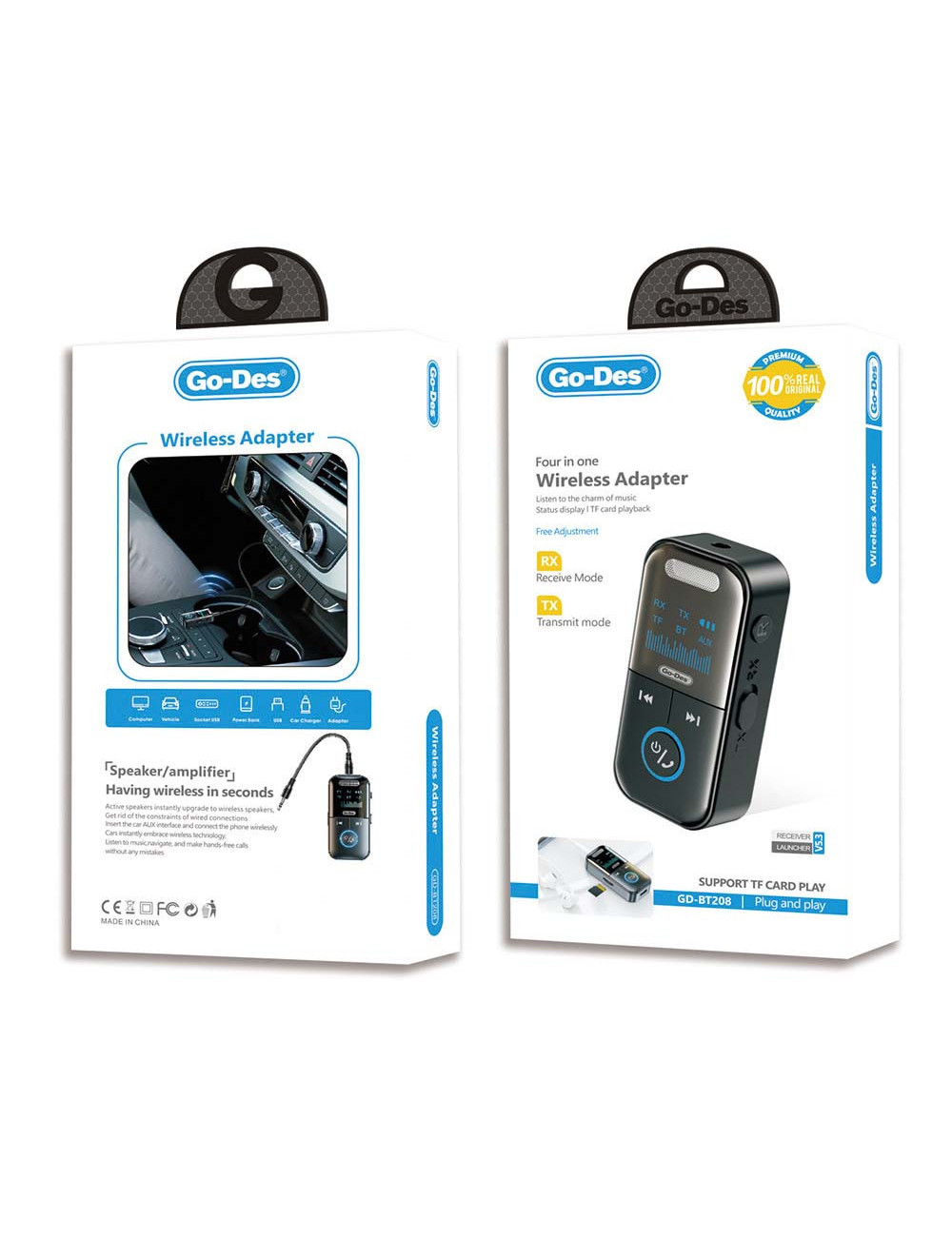 GD-BT208 4 IN 1 WIRELESS ADAPTOR