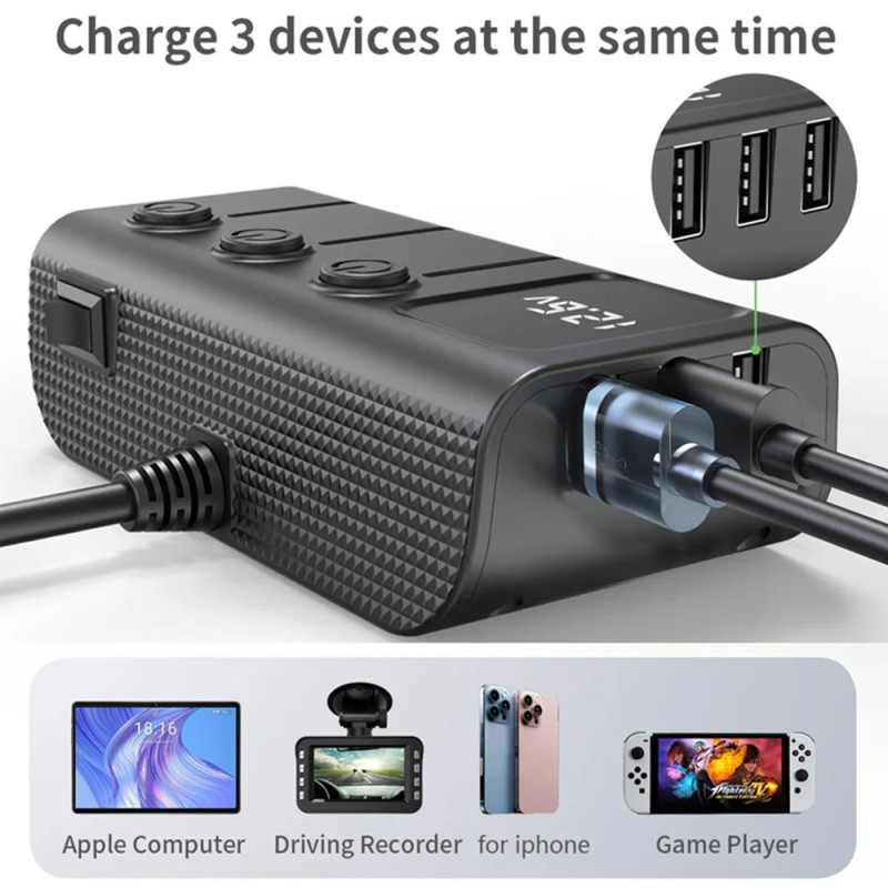 CS4 CAR CHARGER SPLITTER