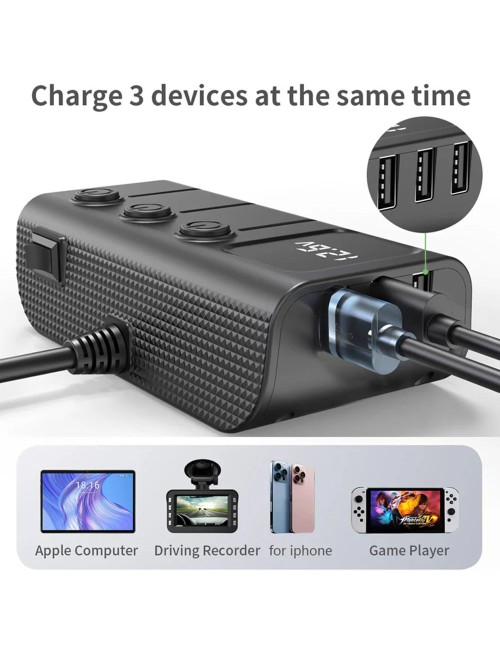 CS4 CAR CHARGER SPLITTER موزع شاحن سيارة