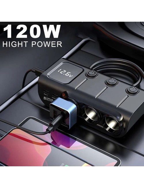 CS4 CAR CHARGER SPLITTER موزع شاحن سيارة