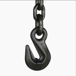BLACK LINK CHAIN WITH HOOK 10 MM x 6.50 MTR