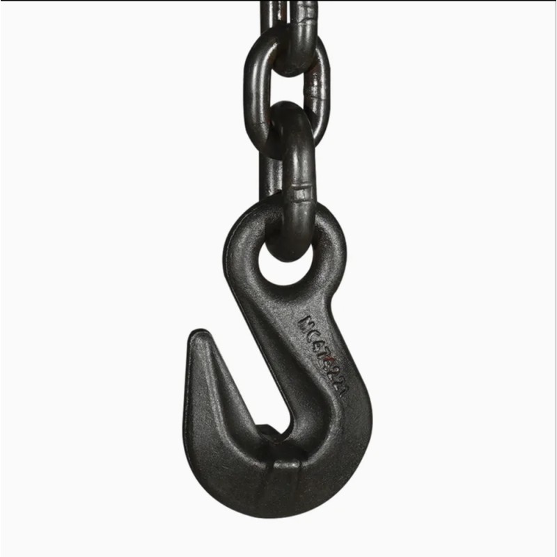 BLACK LINK CHAIN WITH HOOK 10 MM x 6.50 MTR