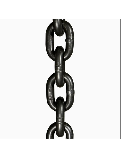 BLACK LINK CHAIN WITH HOOK 10 MM x 6.50 MTR