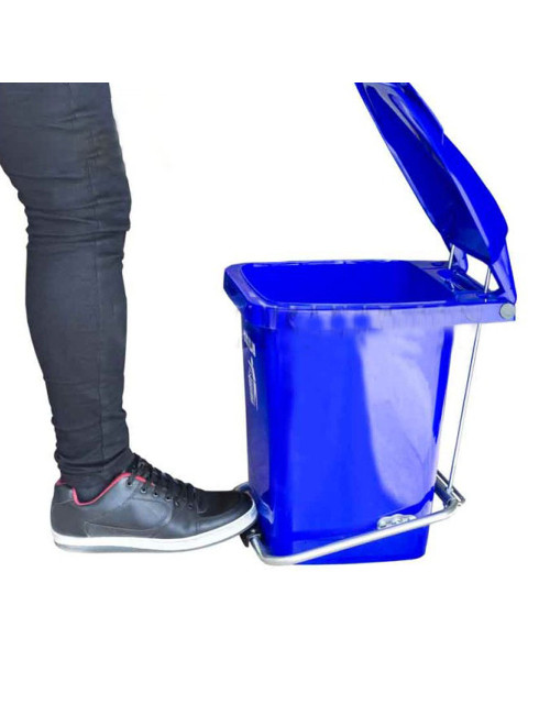 MULTI COLOUR DUSTBIN WITH FOOT PEDAL 20LTR