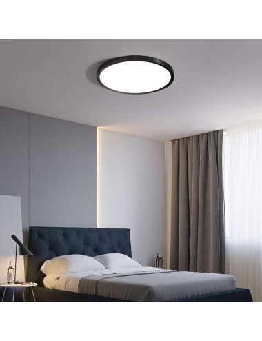 لمبة ابيض مدو ر بلاستيك 18W -LED خارجي اليوسفي