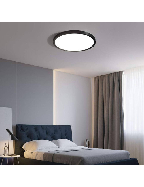 لمبة ابيض مدو ر بلاستيك 18W -LED خارجي اليوسفي