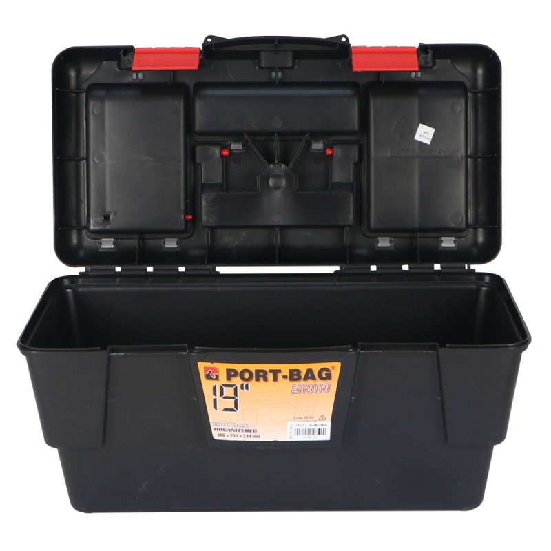 PE.03 PLASTIC TOOL BOX 19"