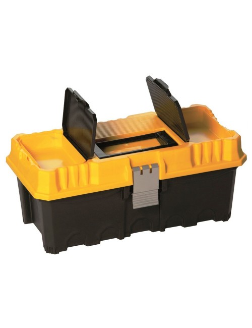 A x .02 PLASTIC TOOL BOX W/ ALUM. LATCHES 16"