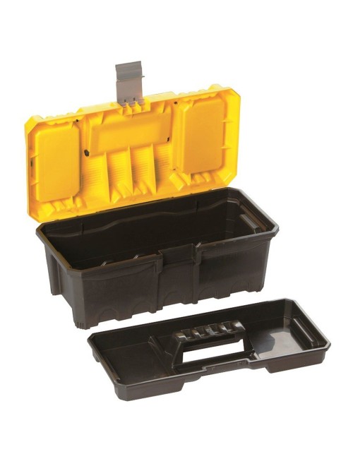 A x .02 PLASTIC TOOL BOX W/ ALUM. LATCHES 16"