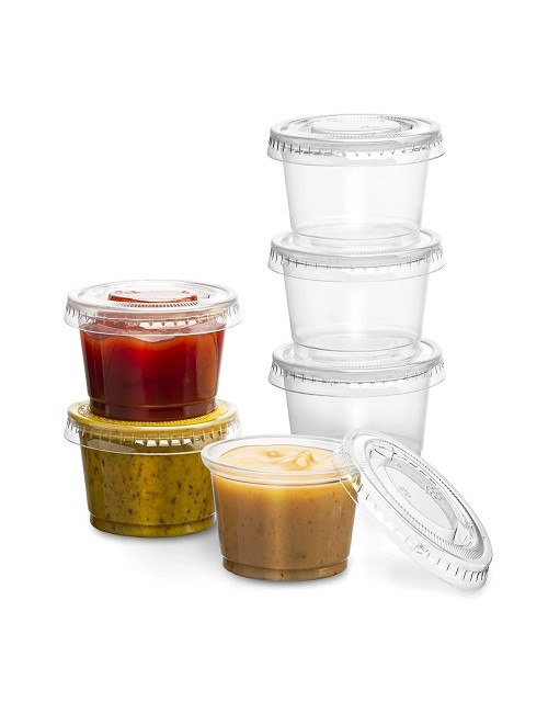 MICROWAVE ROUND SAUCE CUP 2.0 Oz