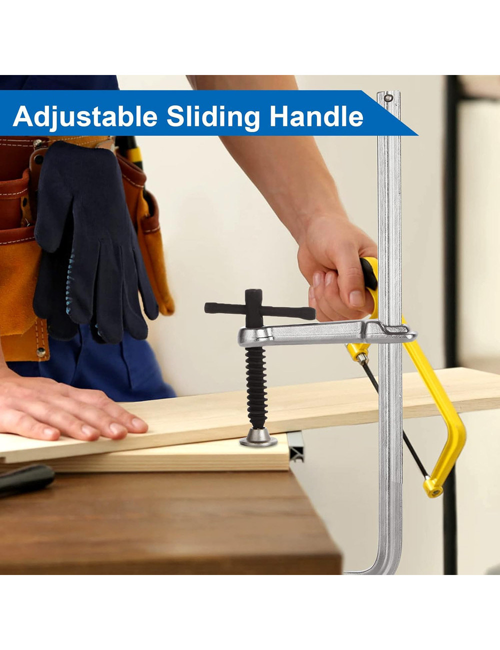 ملزمة فخة نجاري 100×500 F CLAMP H.D FORGING STEEL