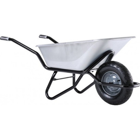 White Wheel Barrow 65LTR - Italy with Air Wheel