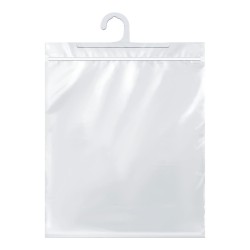 Small transparent bag with hanger
