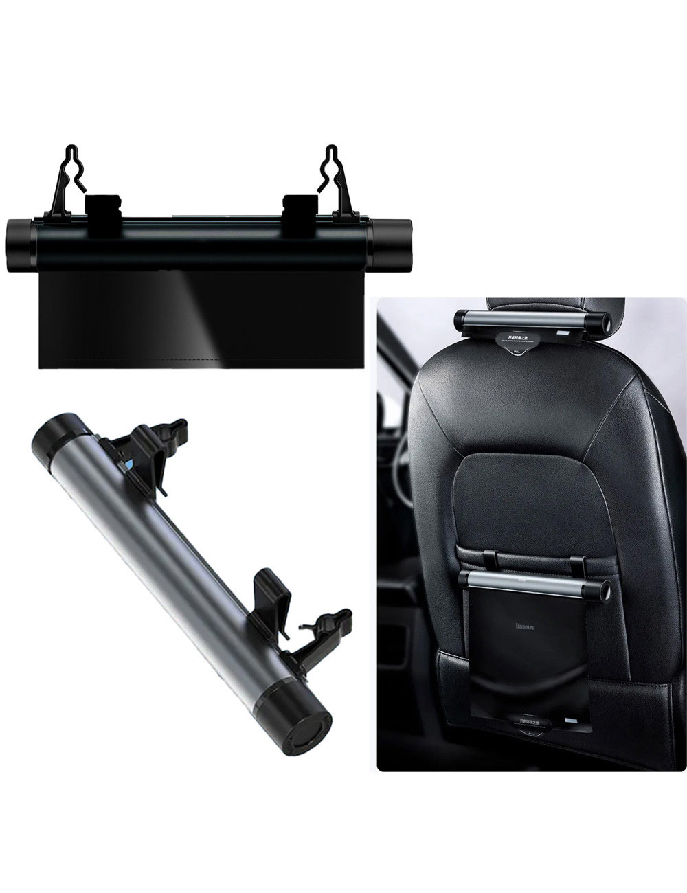 H10 GARBAGE BAG FOR CAR REAR SEAT GREY