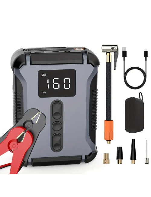 MULTI-FUNCTIONAL START BATTERY WITH AIR COMPRESSOR