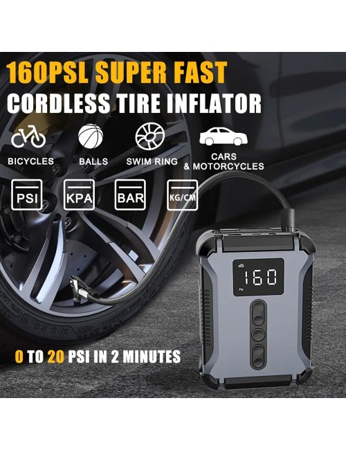 MULTI-FUNCTIONAL START BATTERY WITH AIR COMPRESSOR