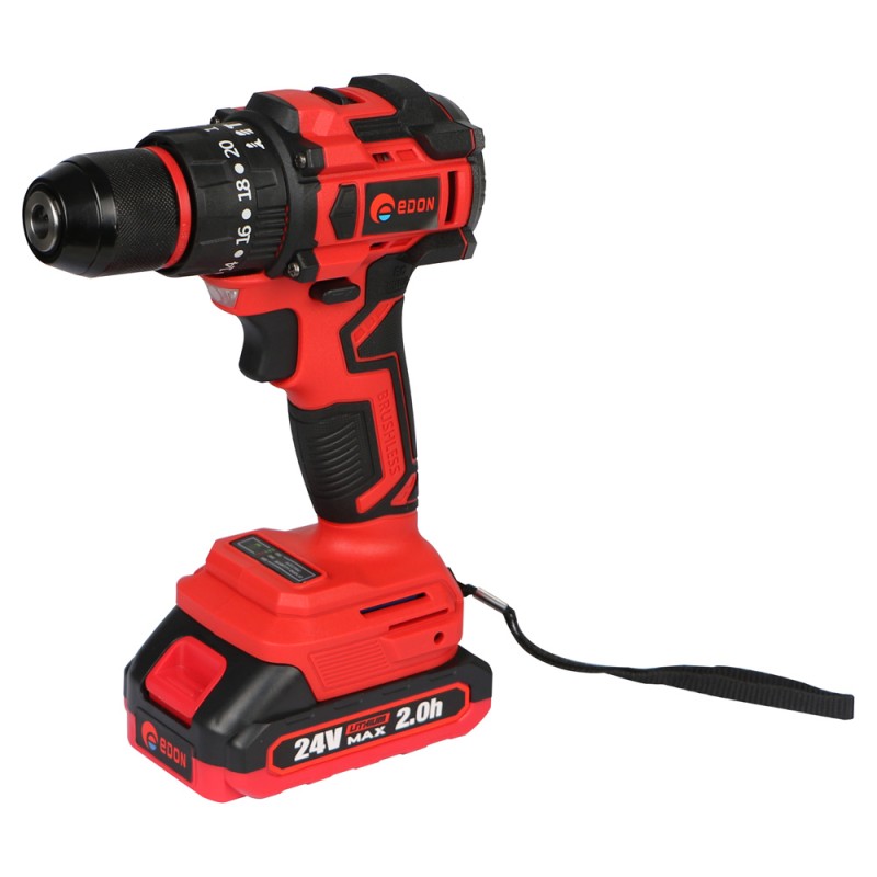 EDON 24V دريل باتري 24 فولت 2 بطارية