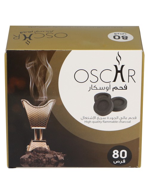 فحم بخور اوسكار الاسود 80 قرص