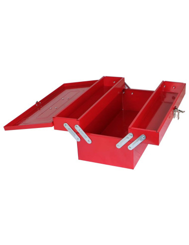 TB108 STEEL TOOL BOX 2 SECTION 46 × 20 ×16 CM