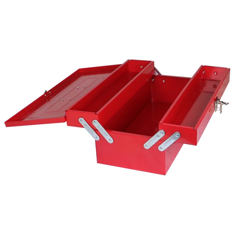 TB108 STEEL TOOL BOX 2 SECTION 46 × 20 ×16 CM