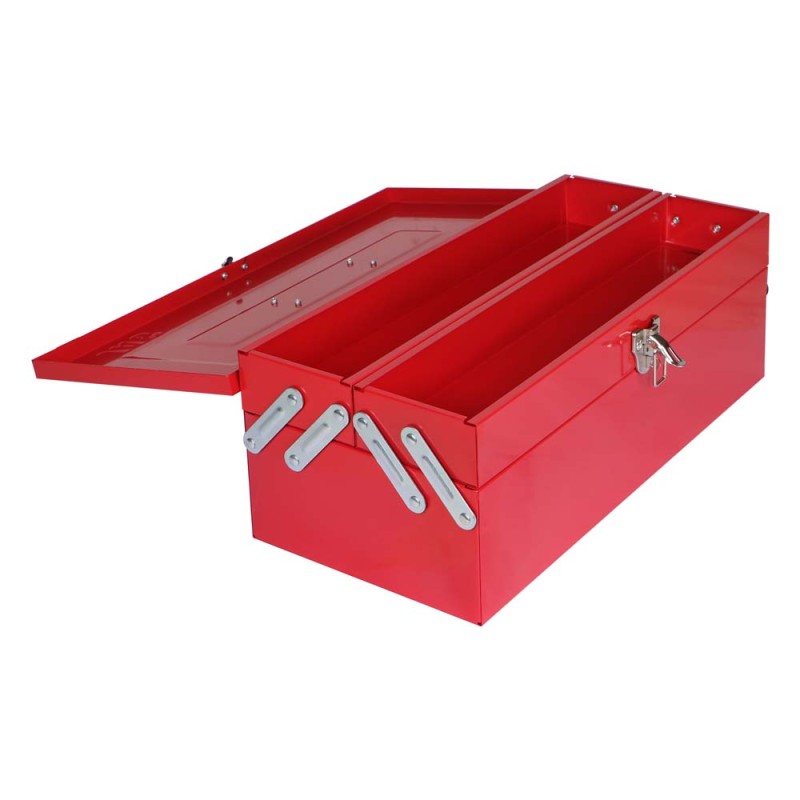 TB108 STEEL TOOL BOX 2 SECTION 46 × 20 ×16 CM