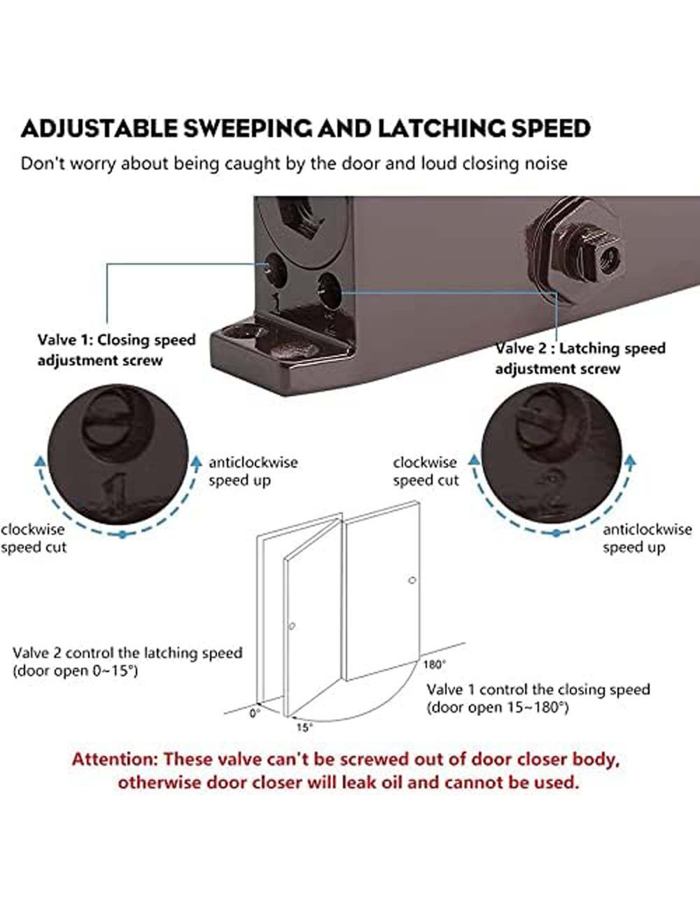 SPEED ALUMINIUM DOOR CLOSER