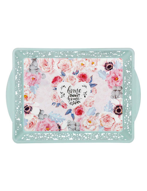 3444 PATTERNED TRAY صينية تقديم بلاستيك مزخرفة H.D