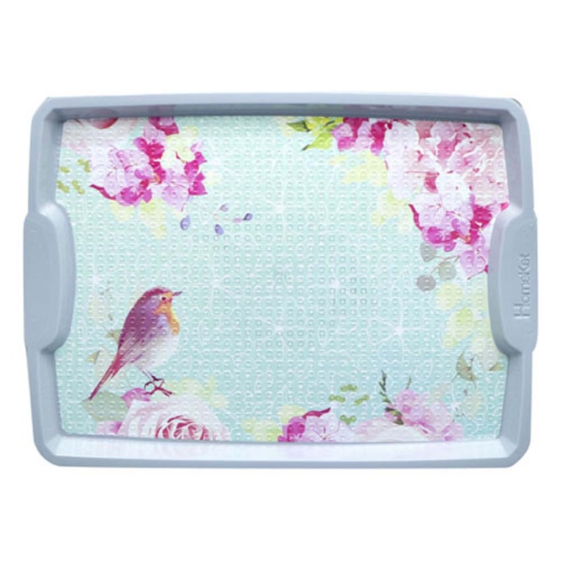 3776 TRAY SIZE 4 صينية تقديم بلاستيك مزخرفة مستطيلة