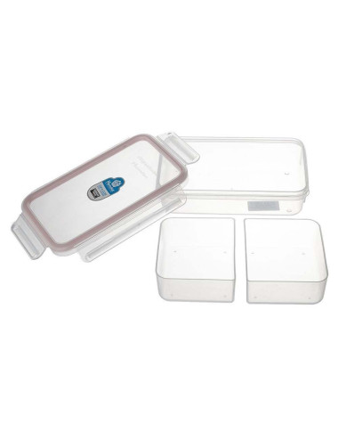 3434 RECTANGULAR CONTAINER 630ML علبة بلاستيك مستطيلة