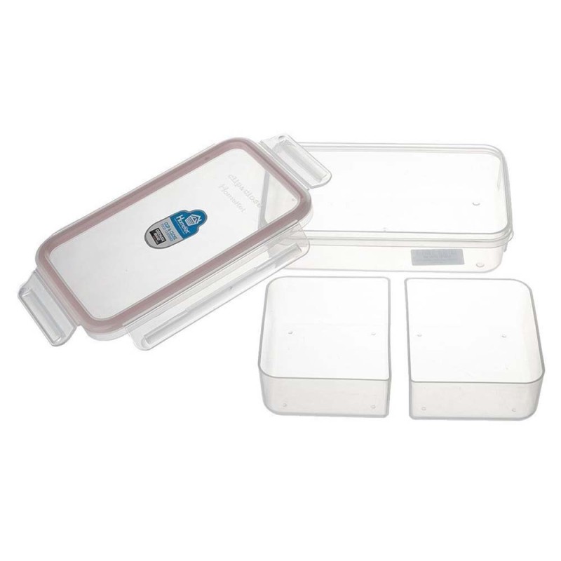 3434 RECTANGULAR CONTAINER 630ML علبة بلاستيك مستطيلة