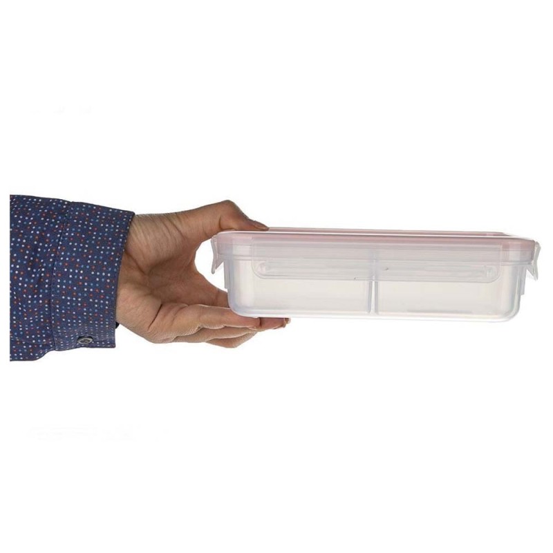 3434 RECTANGULAR CONTAINER 630ML علبة بلاستيك مستطيلة