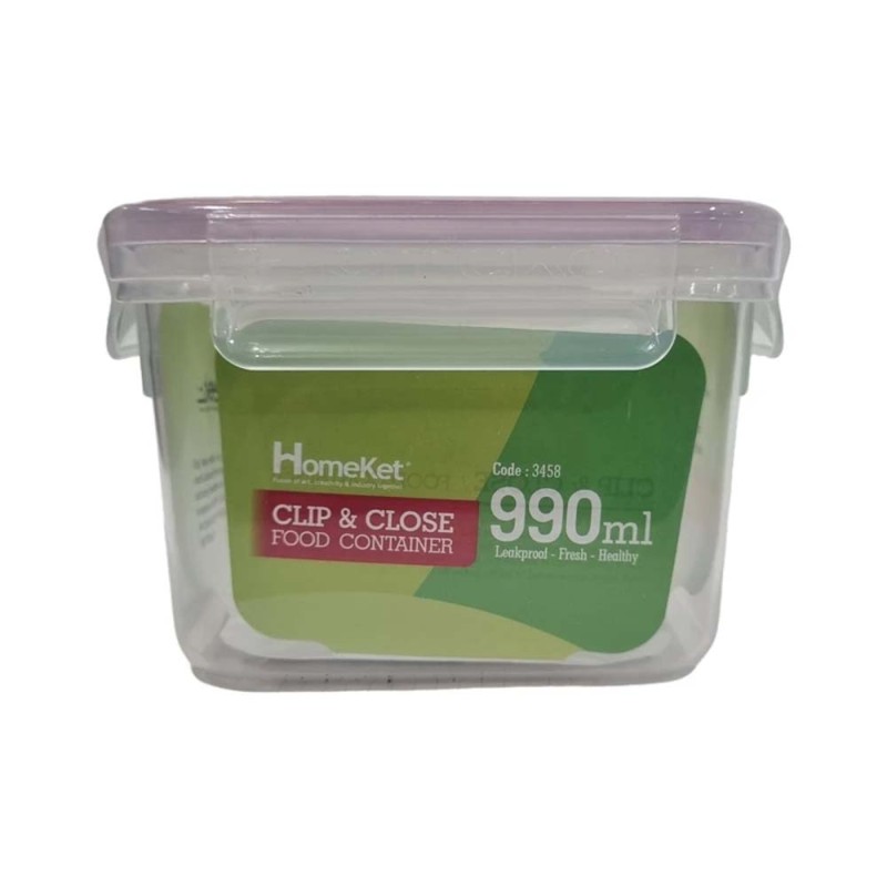 3458 SQUARE CONTAINER 990ML