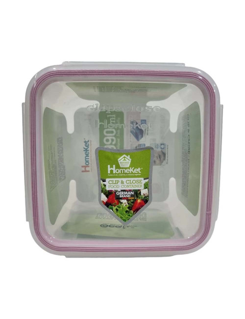 3458 SQUARE CONTAINER 990ML علبة بلاستيك مربع