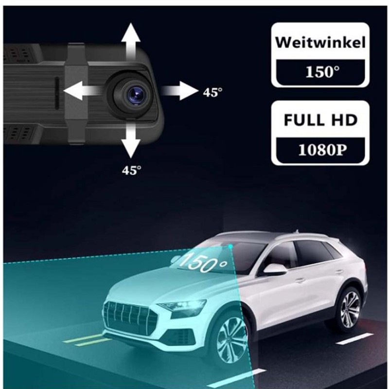 DASH CAM 1080 HD 9.66 INCH