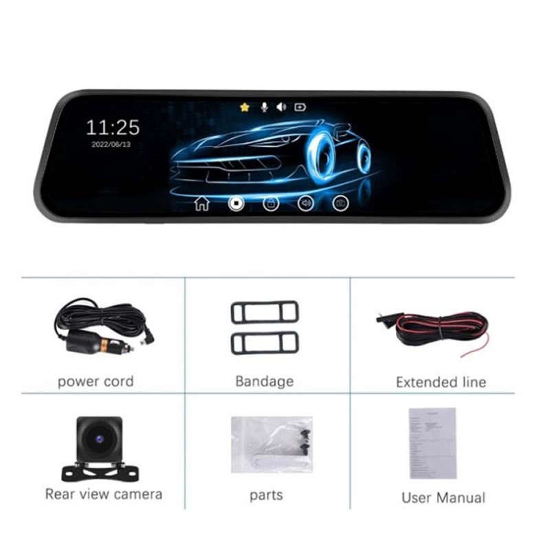 DASH CAM 1080 HD 9.66 INCH