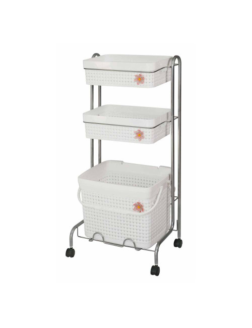 4109 PLASTIC BASCKET WHITE
