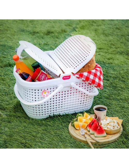 31080 PICNIC BASCKET MAYA سلة تسوق بلاستيك