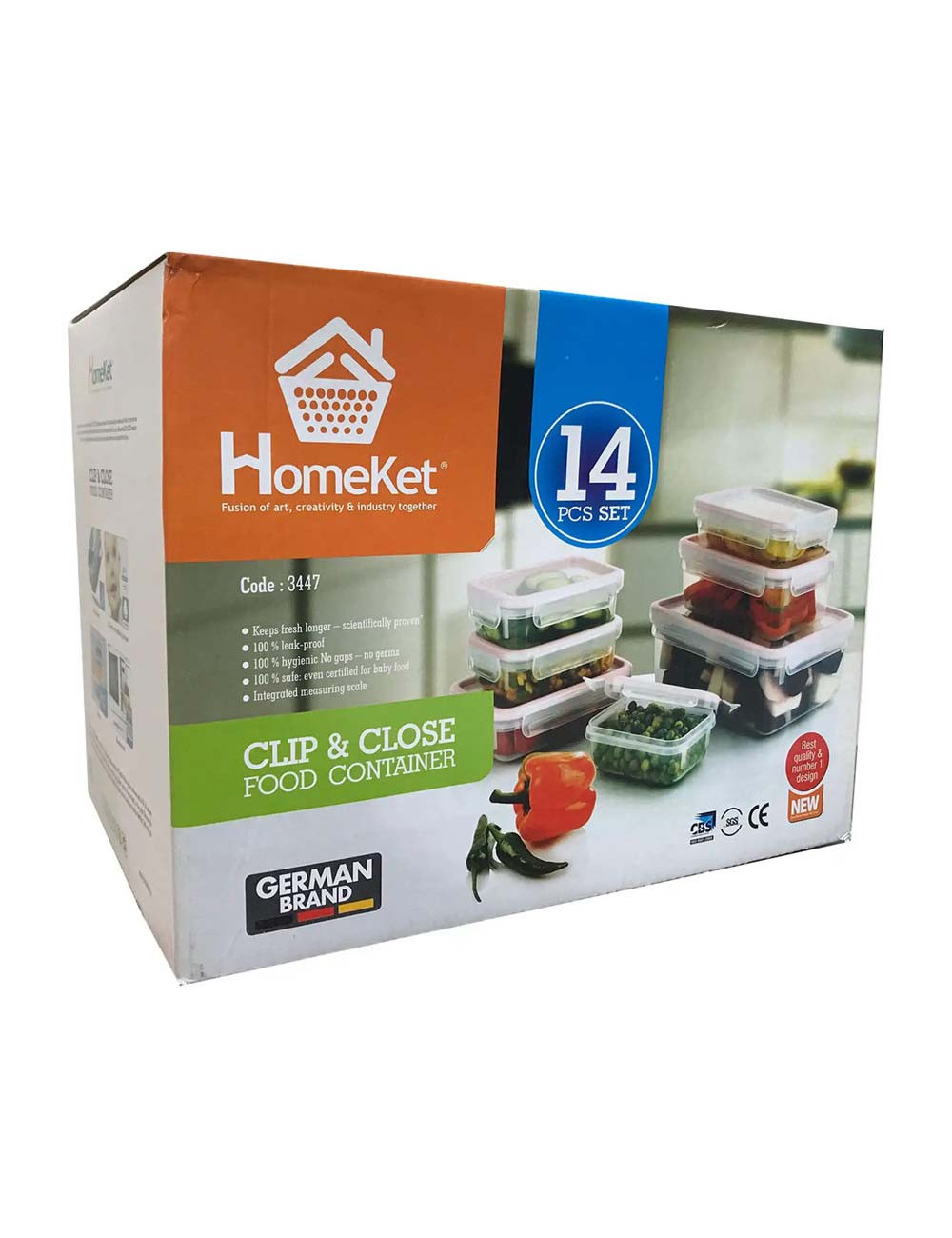 3447 FREEZER FOOD CONTAINERS 14 PCS/SET