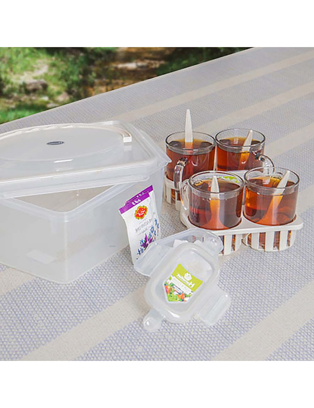 3497 TEA SET MULTI COLOR