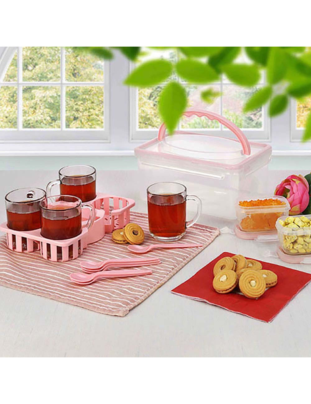 3497 TEA SET MULTI COLOR