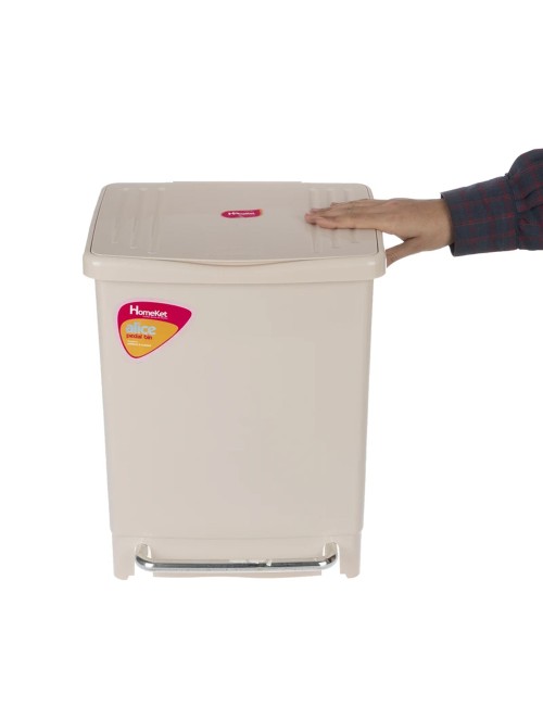 2447 GRAY BUCKET WITH PEDAL سلة زبالة مع دواسة