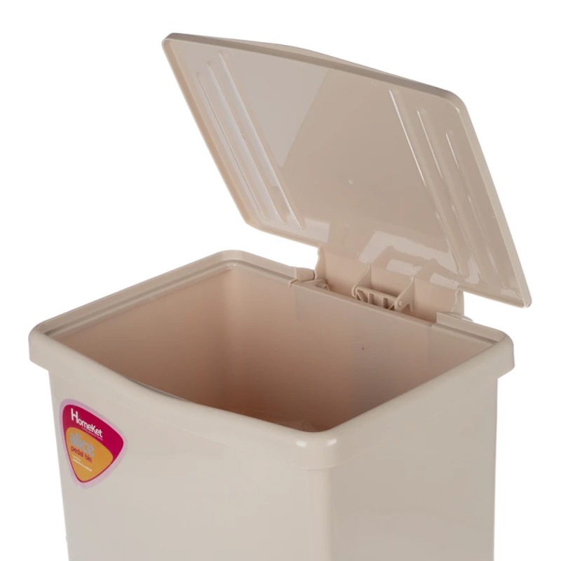 2447 GRAY BUCKET WITH PEDAL سلة زبالة مع دواسة