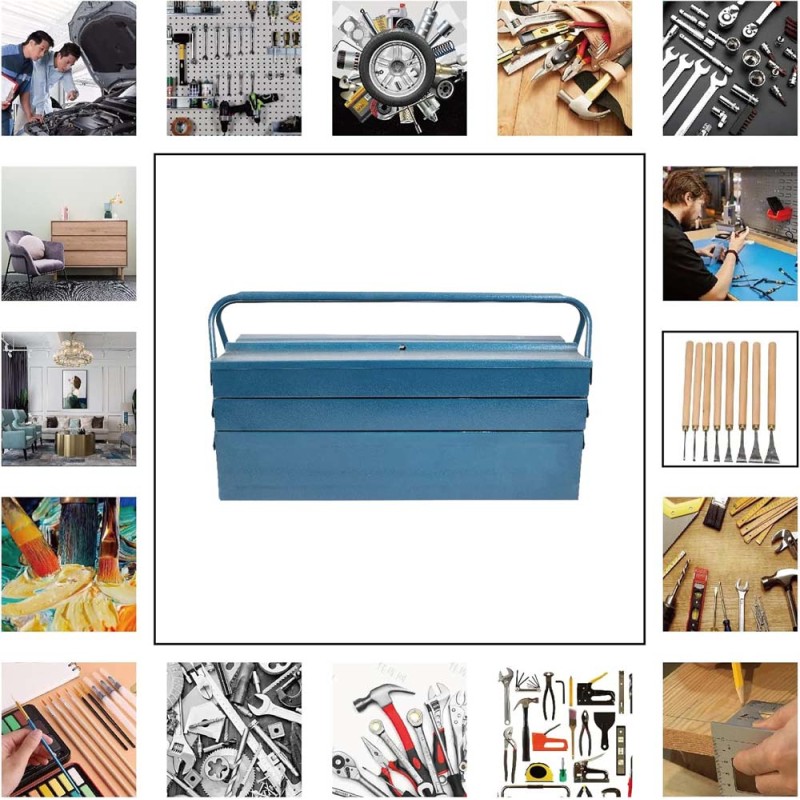 TB-102H STEEL TOOL BOX 3 SECTION 45×20×20 CM 18"