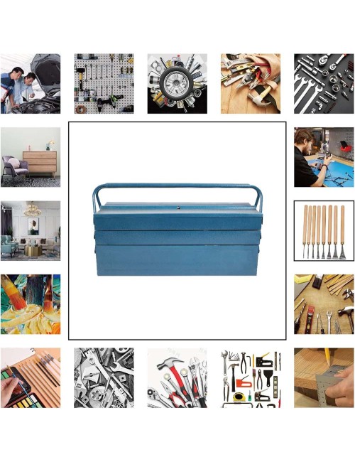 TB-102H STEEL TOOL BOX 3 SECTION 45×20×20 CM 18"
