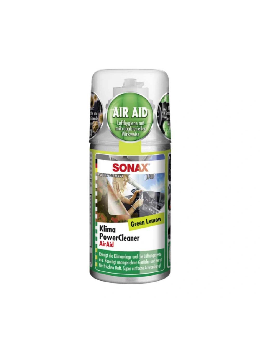 SONAX CAR A/C CLEANER 100ML GREEN LEMON
