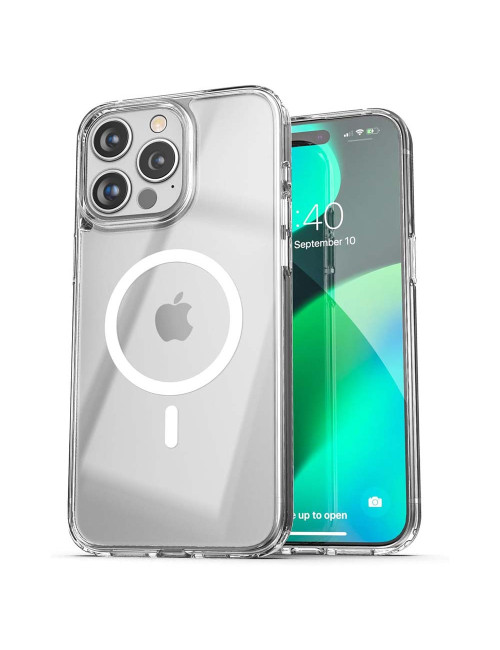 BR FN MAGSAFE CLEAR CASE FOR IP15 PRO MAX كفر شفاف ماك سيف